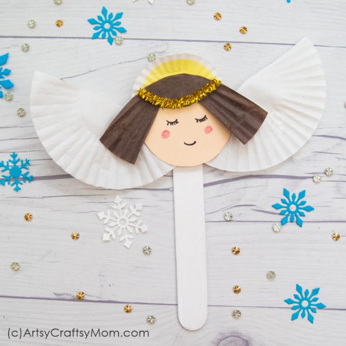 Spread peace and love all around with this pretty Popsicle Stick Angel Craft for kids! Easy to make with basic supplies and things lying around your home.