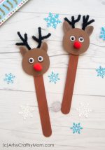 Popsicle Stick Reindeer Craft