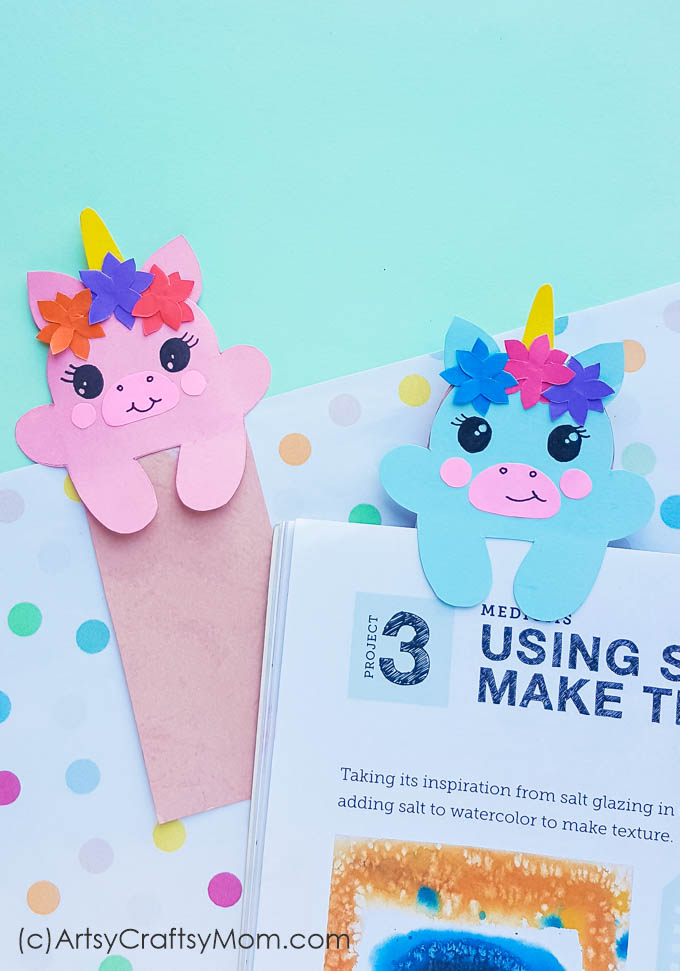 If you thought unicorns couldn't get more lovable, check out these printable baby unicorn bookmarks! Made from paper, these are just too cute for words!