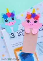 DIY Printable Unicorn Bookmarks + Free Template