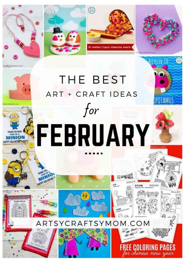 Fun Holiday Crafts for Kids for February | Art and Craft Activities for the month of February