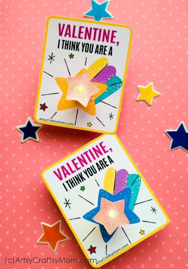 Let your Valentine know what they mean to you with these You're a Star Valentine Free Printable Tags! Attach it to a gift, a box of candy or a bouquet!