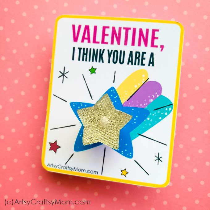 Let your Valentine know what they mean to you with these You're a Star Valentine Free Printable Tags! Attach it to a gift, a box of candy or a bouquet!