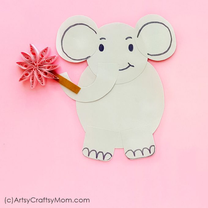 Bring alive the lovable elephant from Dr Seuss in this Horton Hears a Who Quilled Paper Craft! With a free template, this is perfect for Dr Seuss Day!
