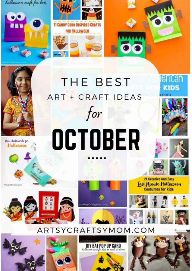 Fun Holiday Crafts for Kids to make in October | Art and Craft Activities for the month of October