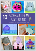 10 Happening Hippo Crafts for Kids