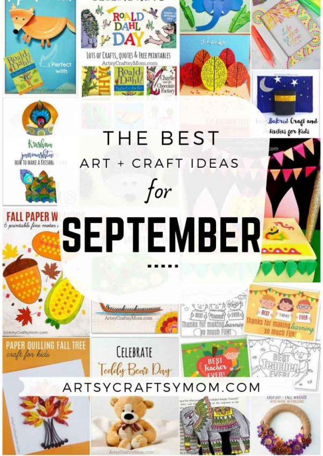 Fun Holiday Crafts for Kids to make in September | Art and Craft Activities for the month of September