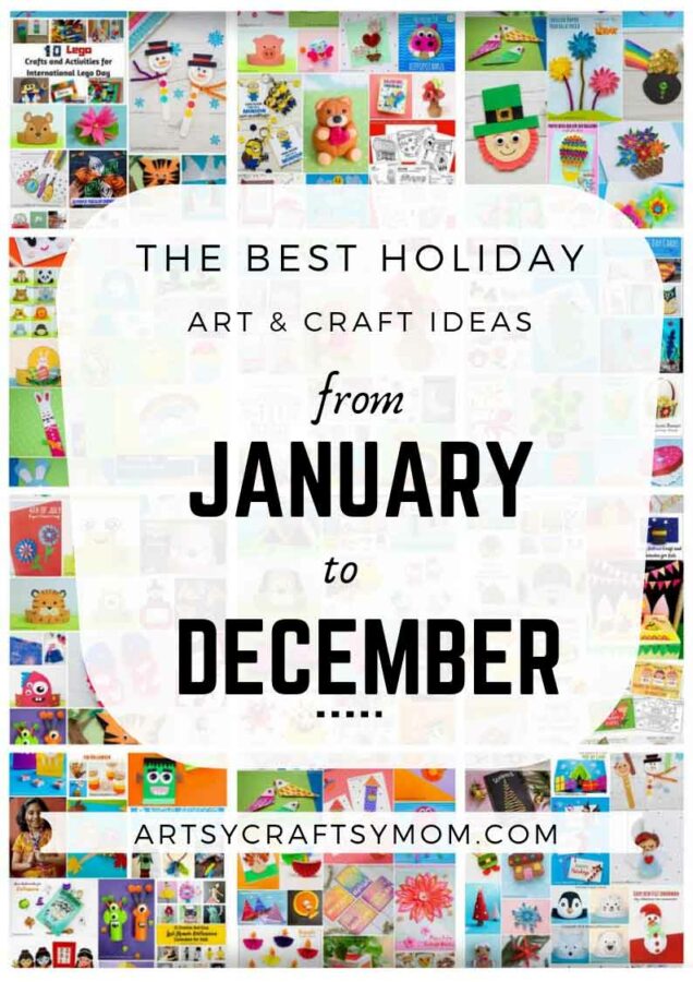 Here are 500+ Fun Holiday Crafts for Kids to celebrate year-round - from January to December!