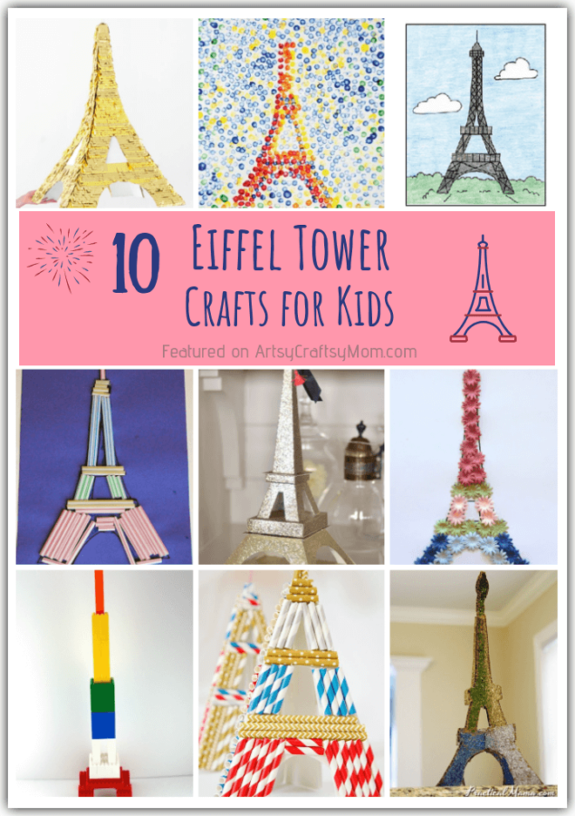 Celebrate one of the most iconic monuments in the world with these 10 Enchanting Eiffel Tower Crafts for Kids! Make crafts with straws, paper, bricks & more!