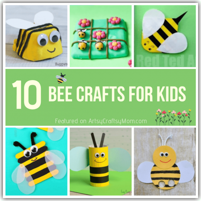 This World Bee Day, gather whatever you can find and make these cute bee crafts for kids! Clay, egg cartons, toilet rolls or craft sticks - use them all!