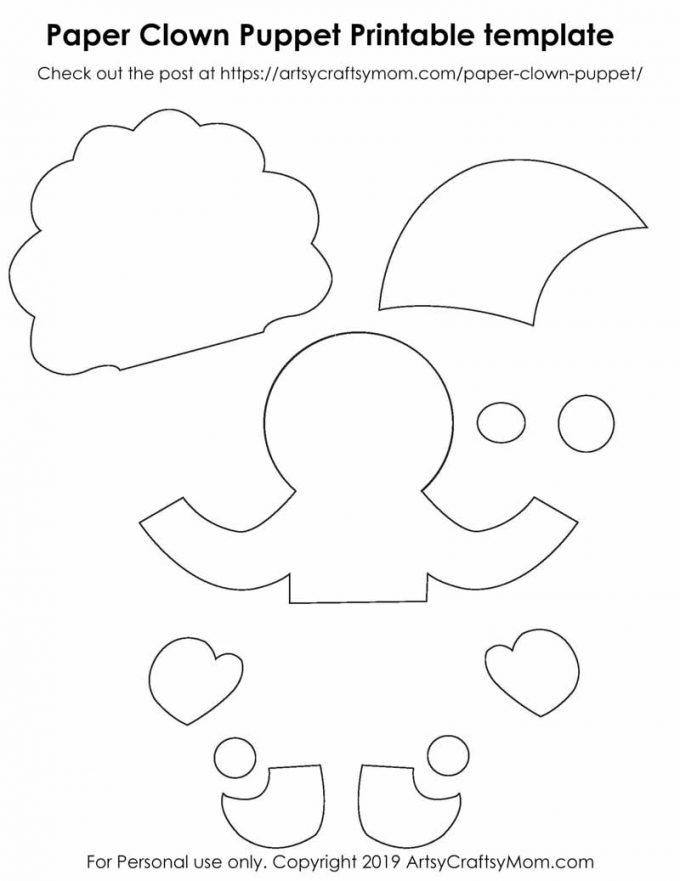 Who doesn't love the circus? Celebrate World Circus Day on 20th April with a cute Paper Clown Craft for Kids - with a free printable template!