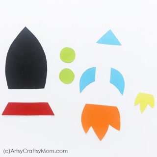 Paper Rocket Craft for Kids + Free Printable Template
