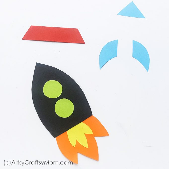Teach your kids to dream big with the help of a Paper Rocket Craft that'll inspire them to chase their dreams & soar high! Free Printable Template included.