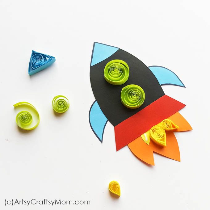 Teach your kids to dream big with the help of a Paper Rocket Craft that'll inspire them to chase their dreams & soar high! Free Printable Template included.