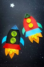 Paper Rocket Craft + Free Template