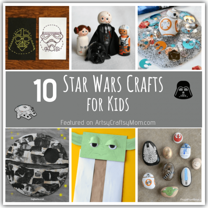 Get busy with these Star Wars Crafts and Activities for Kids in time for Star Wars Day on 4th May. May the Force be with you always!