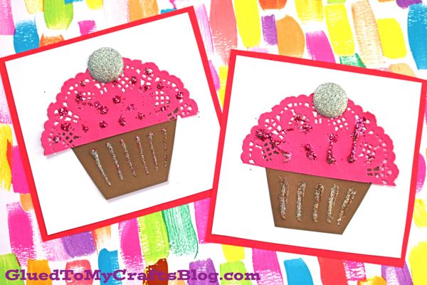 Get ready to celebrate Cupcake Day with these super cute Cupcake Crafts for Kids! Bring out the craft paper, pom poms and doilies, and get crafting!
