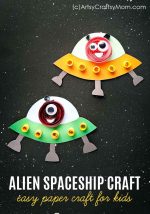 Paper Alien Spaceship Craft