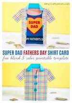 Super Dad Fathers Day Shirt Card