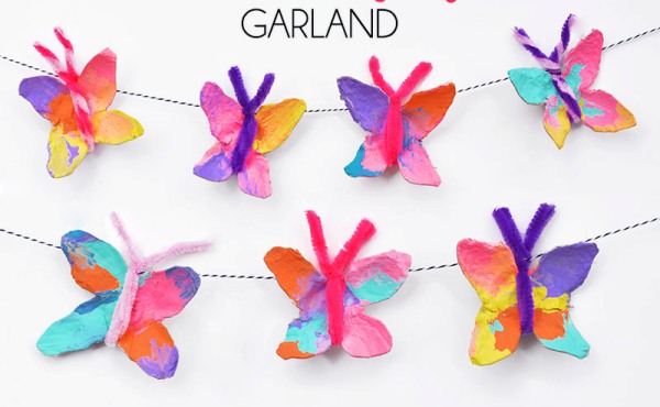 Recycle your empty egg cartons to make egg carton Butterfly - ArtsyCraftsyMom