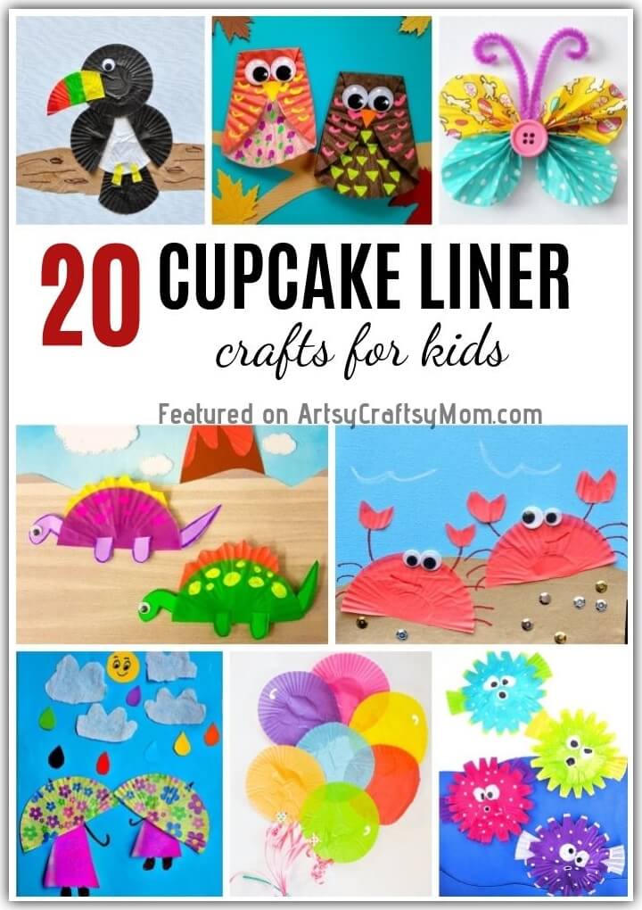 20 Cute and Easy Cupcake Liner Crafts for Kids