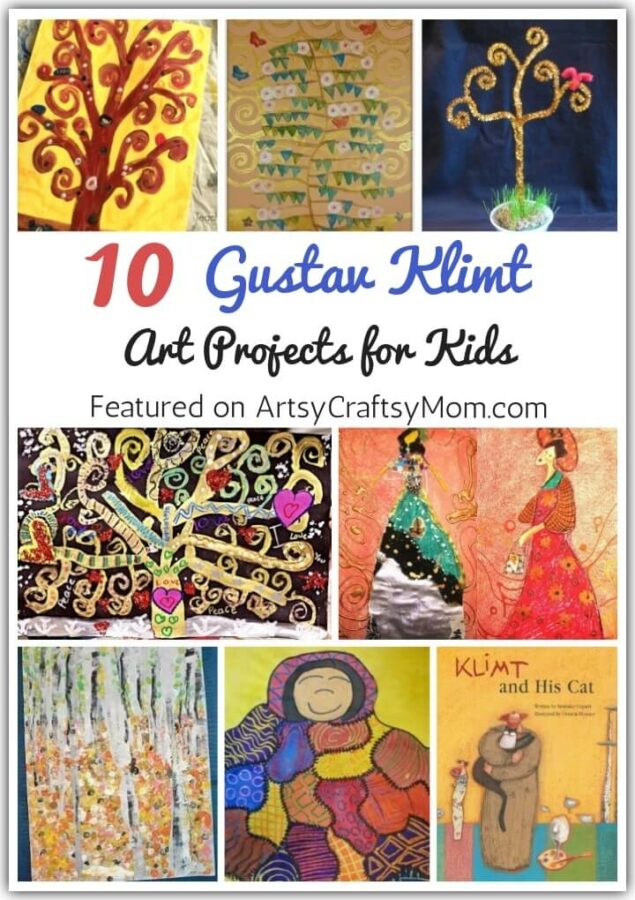 The master of metallics, Klimt loved painting with gold leaf & patterns. Let's learn more about this amazing artist with some Gustav Klimt Art Projects for Kids!