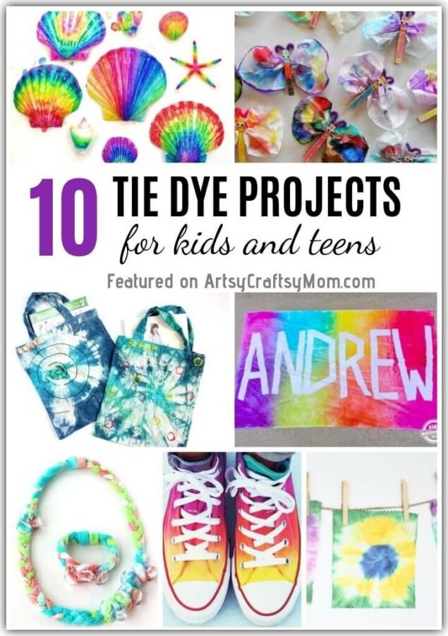 Tie and dying is a fun activity that everyone loves! Explore the various things you can make by checking out these fun Tie Dye Projects for Kids and Teens!