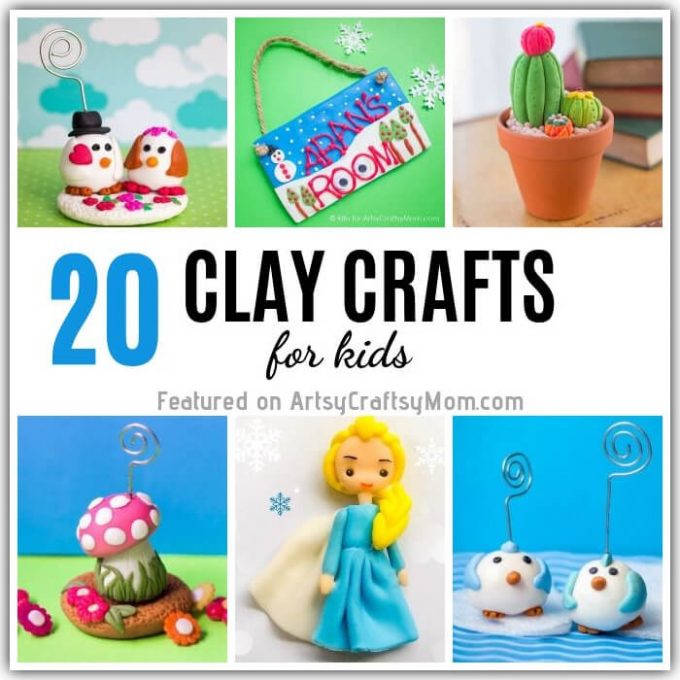 Whether it's polymer or the air drying variety, these cute clay crafts for kids are a breeze to make! Just gather your tools and unleash your creativity!