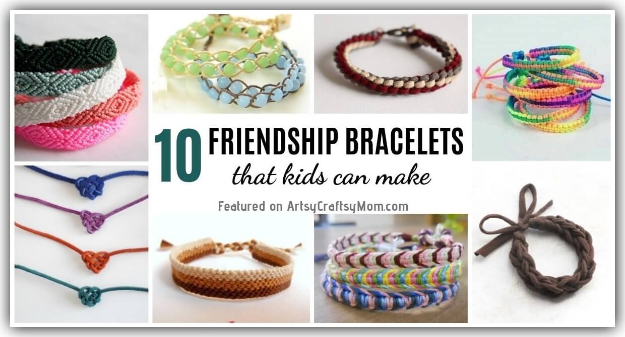 Easy Beaded Friendship Bracelets * Moms and Crafters