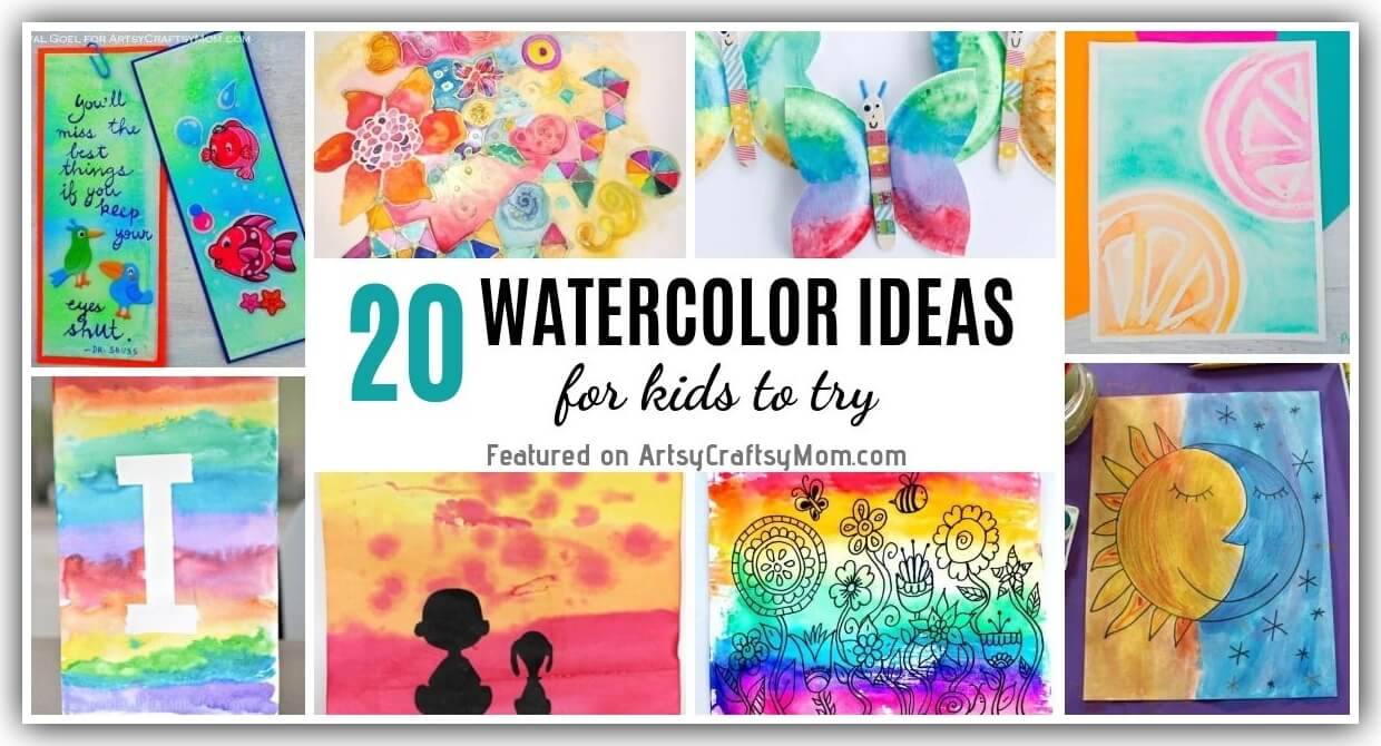 20 Easy Watercolor Projects for Kids
