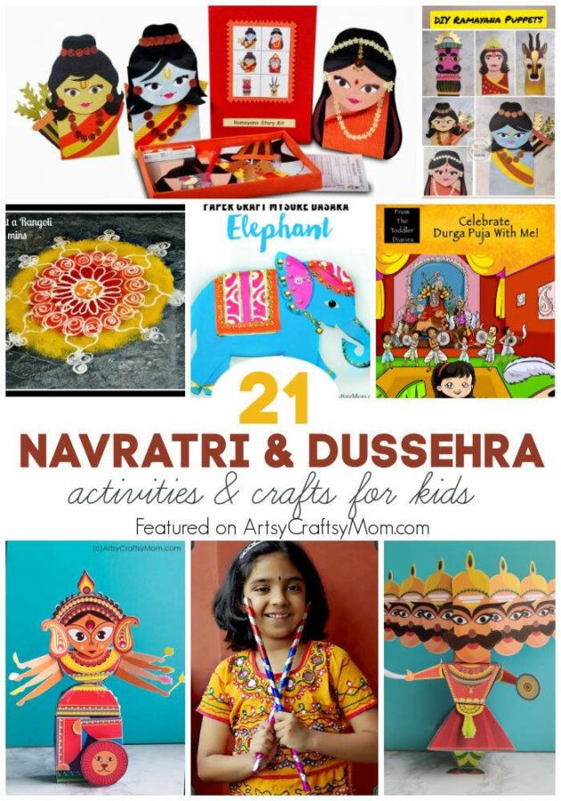 Dussehra Crafts for kids