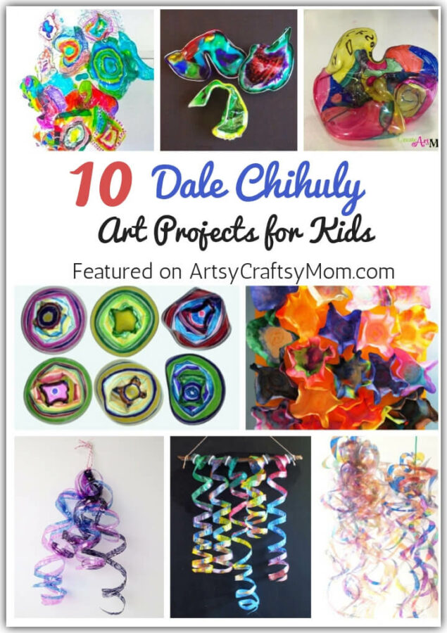 Have you ever observed glass? Artist Chihuly did, and the result is amazing art! Let's celebrate this artist with 10 Dale Chihuly Art Projects for Kids.