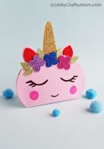No Sew Felt Unicorn Pouch Craft for Teens + Free Template