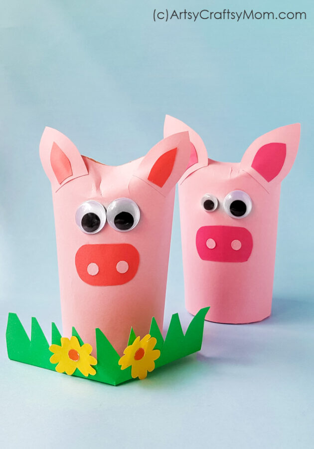 Toilet Paper Roll Pig Craft