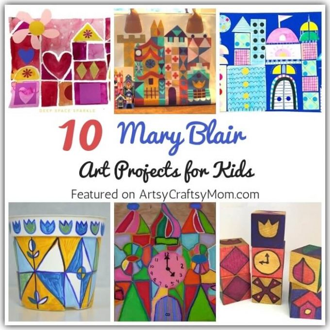 Learn more about Mary Blair, the artist behind many Disney classics like Cinderella, with the help of some magical Mary Blair Art Projects for Kids!
