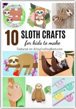 10 Super Cute Sloth Crafts for Kids