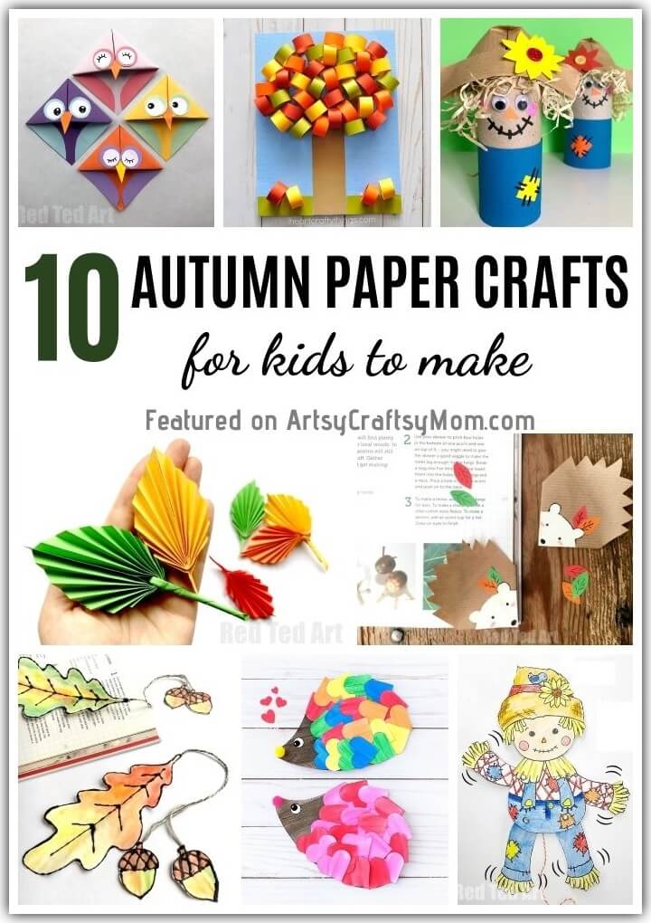 Easy Fall Crafts for Kids Using Construction Paper
