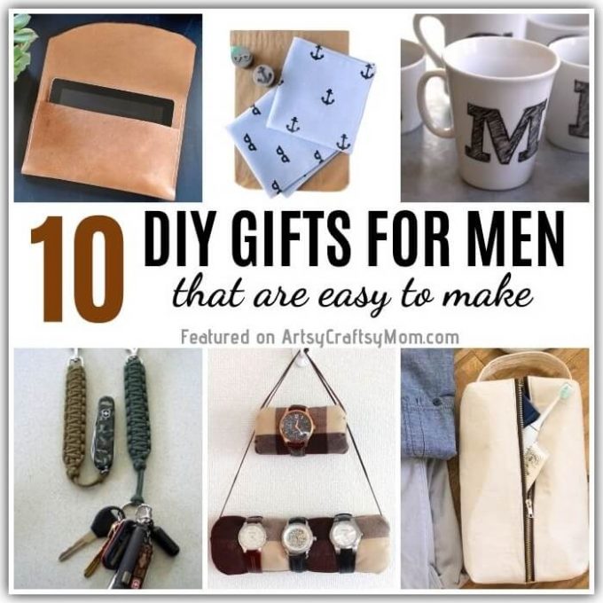 Struggling with gift ideas for the men in your life? Here are 10 DIY Gifts for Men that are easy to make and sure to be 100% useful too!