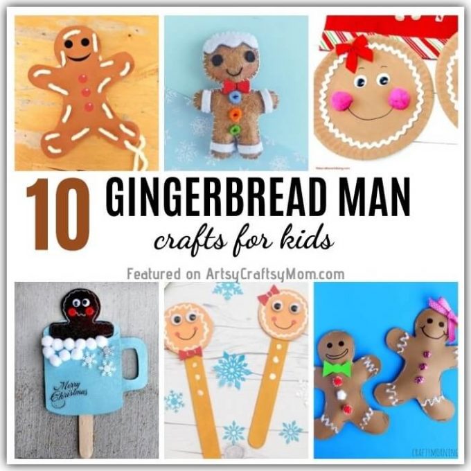 'Tis the season to have fun with the gingerbread man and he's not running away! Celebrate the little guy with some Adorable Gingerbread Man Crafts for Kids!