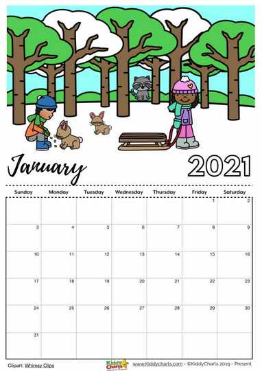 10 Free Printable Calendar Pages For Kids For 2020 2021 Some 2021 holidays and religious observances are included in some of the calendars and. free printable calendar pages for kids