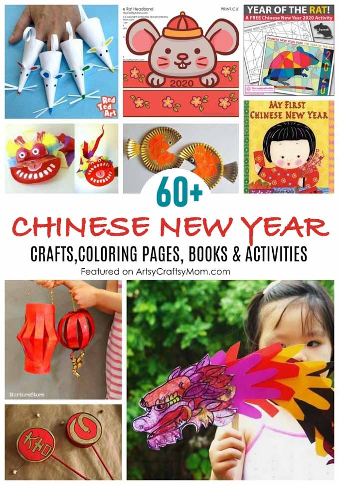 DIY Kit - Chinese New Year lantern decorations (12 cards and ribbon)
