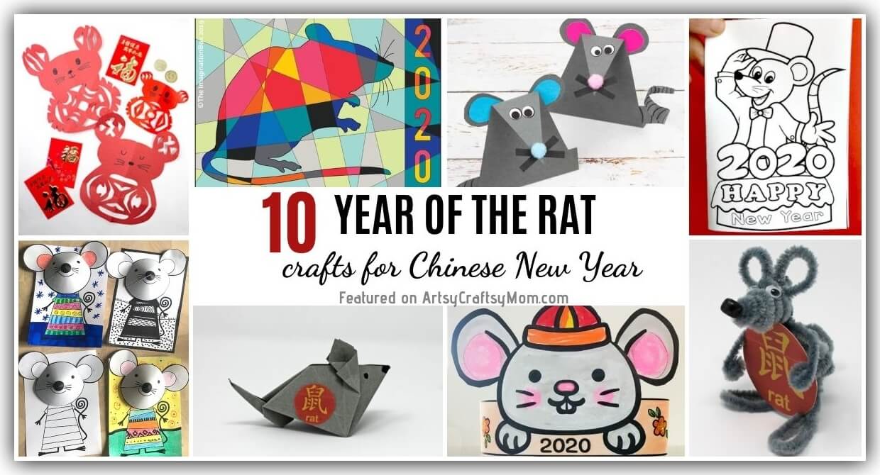 Chinese New Year Rat Crafts For Kids