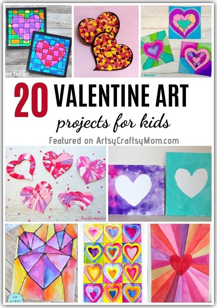 valentine art ideas