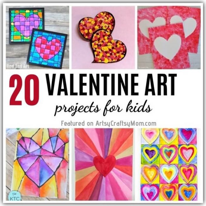 Need a handmade, simple Valentine's gift? There can't be anything better than these easy to make Valentine Art Projects you can Gift your Loved Ones!