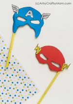 Printable Captain America & Flash Mask | Superhero Party