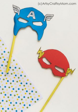It's time to unleash your superpowers with this Printable Captain America & Flash Mask that will give your Marvel Superhero Party the extra punch it needs!