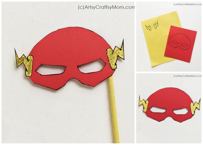  It's time to unleash your superpowers with this Printable Captain America & Flash Mask that will give your Marvel Superhero Party the extra punch it needs!
