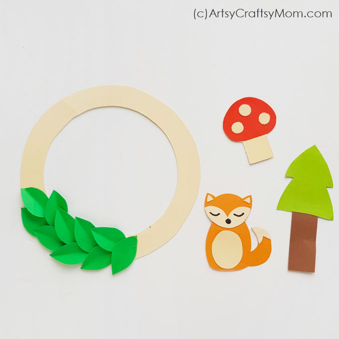 The cute critters on this printable woodland wreath craft will brighten up your day, whatever the weather outside! Make many and hang all around your home!