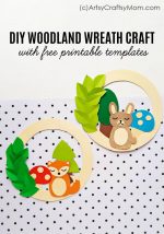 Free Printable Woodland Wreath Craft
