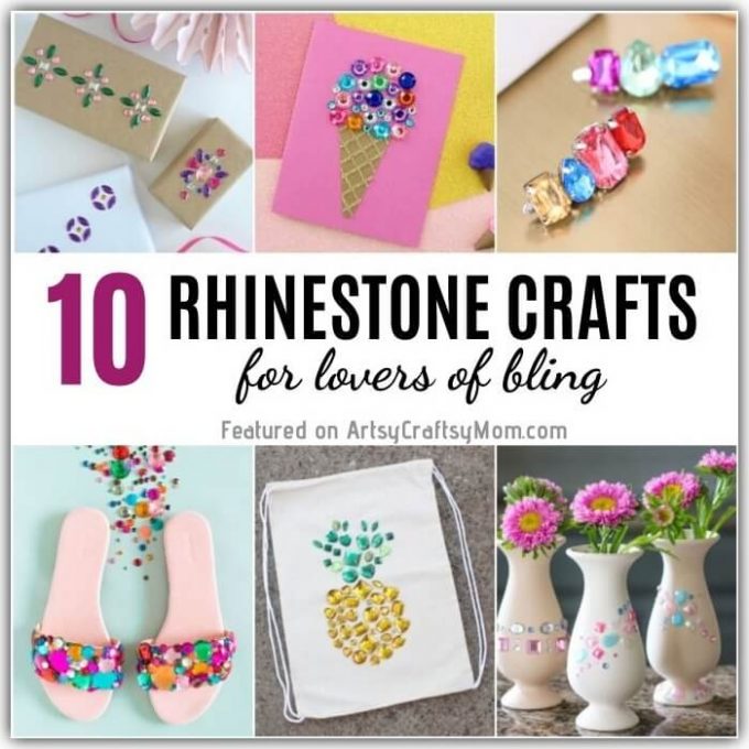 If you love some bling in your life, you've come to the right place! These Rhinestone Crafts are perfect for anyone who likes things glam and shiny!